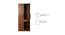 Ozone Engineered Wood 2 Door Wardrobe in Teak Finish (Melamine Finish) by Urban Ladder - Cross View Design 1 - 556308