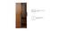 Ozone Engineered Wood 2 Door Wardrobe in Brown Finish (Melamine Finish) by Urban Ladder - Cross View Design 1 - 556310