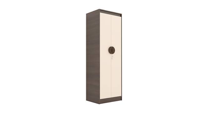Calypso Engineered Wood 2 Door Wardrobe in Walnut & Beige Finish (Melamine Finish) by Urban Ladder - Cross View Design 1 - 556315