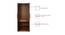 Ozone Engineered Wood 2 Door Wardrobe in Teak Finish (Melamine Finish) by Urban Ladder - Design 1 Side View - 556324