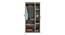 Calypso Engineered Wood 3 Door Wardrobe in Walnut & Beige Finish (Melamine Finish) by Urban Ladder - Design 1 Side View - 556330