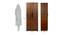 Ozone Engineered Wood 2 Door Wardrobe in Brown Finish (Melamine Finish) by Urban Ladder - Design 1 Dimension - 556358
