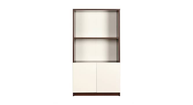 Ibis Engineered Wood Bookshelf in White Finish (Melamine Finish) by Urban Ladder - Front View Design 1 - 556372