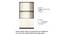 Ibis Engineered Wood Bookshelf in White Finish (Melamine Finish) by Urban Ladder - Cross View Design 1 - 556375