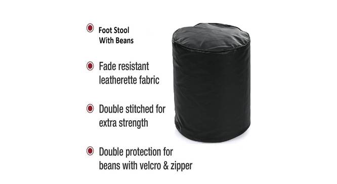 John Bean bag (Black, without beans Bean Bag Type, M Bean Bag Size) by Urban Ladder - Front View Design 1 - 556448