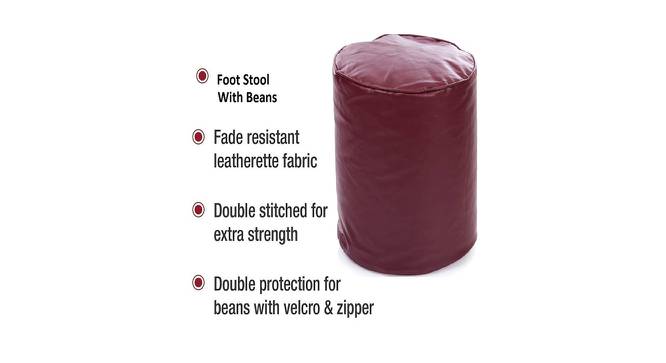 Michael Bean bag (Maroon, without beans Bean Bag Type, M Bean Bag Size) by Urban Ladder - Front View Design 1 - 556450