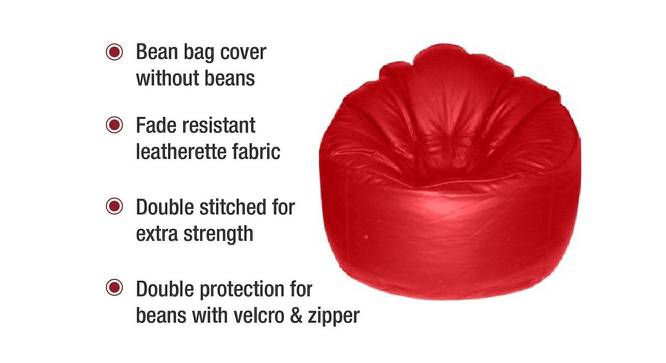 Tyra Bean bag (Red, XXXL Bean Bag Size, without beans Bean Bag Type) by Urban Ladder - Front View Design 1 - 556542