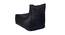 Donald Bean bag (Black, XXXL Bean Bag Size, without beans Bean Bag Type) by Urban Ladder - Design 1 Side View - 556557