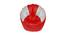 Ziva Bean bag (Red & White, XXXL Bean Bag Size, without beans Bean Bag Type) by Urban Ladder - Cross View Design 1 - 556627