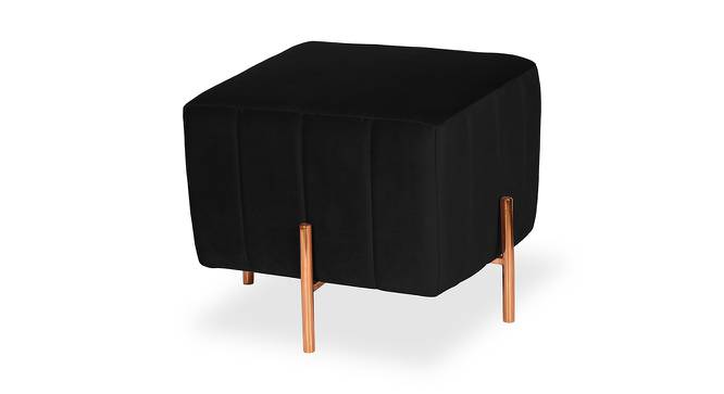 Poppy OTTOMAN (Black) by Urban Ladder - Front View Design 1 - 556635