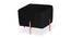 Poppy OTTOMAN (Black) by Urban Ladder - Front View Design 1 - 556635