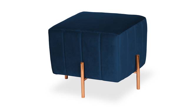 Maliyah OTTOMAN (Blue) by Urban Ladder - Front View Design 1 - 556636