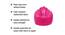 Spencer Bean bag (Pink, XXXL Bean Bag Size, without beans Bean Bag Type) by Urban Ladder - Front View Design 1 - 556647