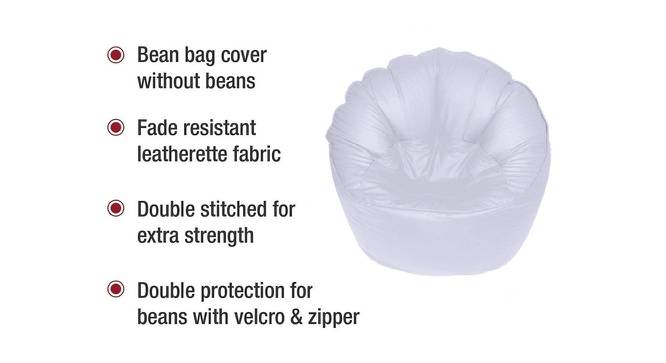 Andrew Bean bag (White, XXXL Bean Bag Size, without beans Bean Bag Type) by Urban Ladder - Front View Design 1 - 556651
