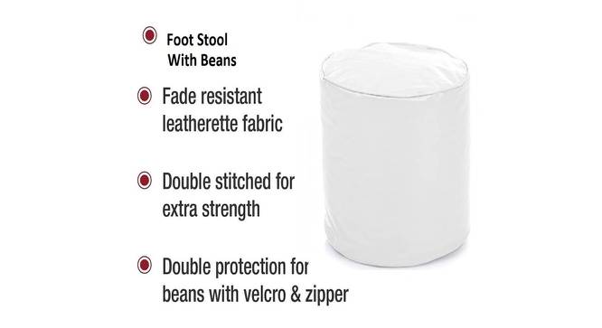 Robert Bean bag (White, without beans Bean Bag Type, M Bean Bag Size) by Urban Ladder - Front View Design 1 - 556655