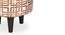 Elaine OTTOMAN (White Gold) by Urban Ladder - Design 1 Side View - 556665