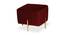 Astrid OTTOMAN (Maroon) by Urban Ladder - Front View Design 1 - 556728