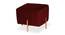 Celine OTTOMAN (Maroon) by Urban Ladder - Front View Design 1 - 556734