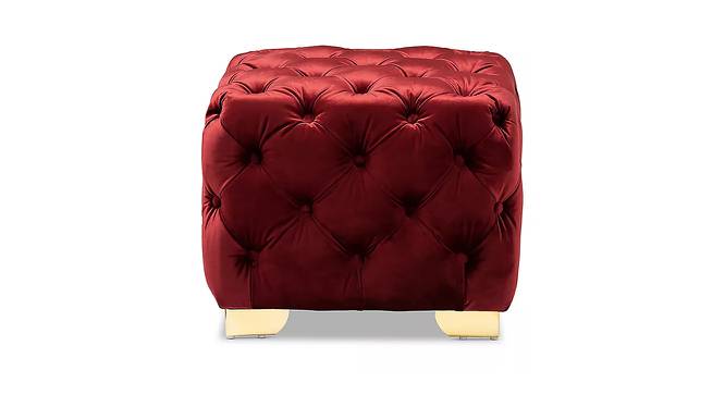 Rhea OTTOMAN (Burgundy) by Urban Ladder - Cross View Design 1 - 556811