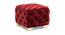 Rhea OTTOMAN (Burgundy) by Urban Ladder - Front View Design 1 - 556829