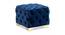 Xavier OTTOMAN (Royal Blue) by Urban Ladder - Front View Design 1 - 556831