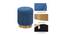 Nora OTTOMAN (Blue) by Urban Ladder - Front View Design 1 - 556839
