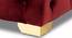 Rhea OTTOMAN (Burgundy) by Urban Ladder - Design 1 Side View - 556848