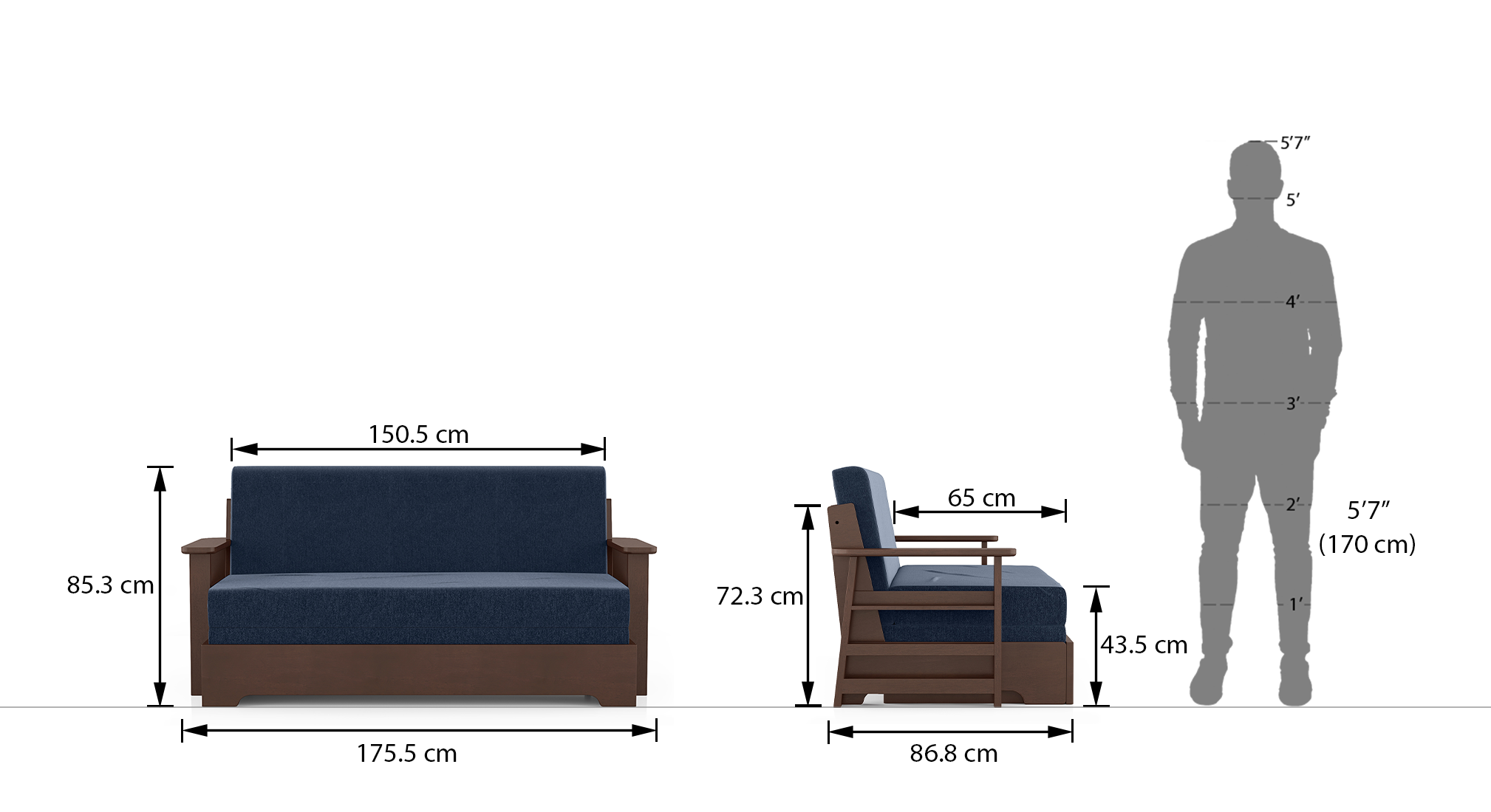 Oshiwara sofa cum bedi