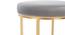 Hood Ottomans & Stools (Grey) by Urban Ladder - Design 1 Close View - 557051