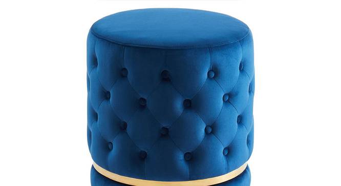 Iona Ottomans & Stools (Blue) by Urban Ladder - Front View Design 1 - 557125
