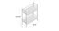 Beagan Bar Cabinets (Powder Coating Finish) by Urban Ladder - Design 1 Dimension - 557365