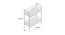 Calgary Bar Cabinets (Powder Coating Finish) by Urban Ladder - Design 1 Dimension - 557374