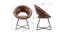 Carlisle Accent Chairs (Brown, Powder Coating Finish) by Urban Ladder - Design 1 Dimension - 557376