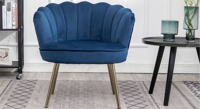 Carrick Accent Chairs (Blue, Powder Coating Finish) by Urban Ladder - Cross View Design 1 - 557405