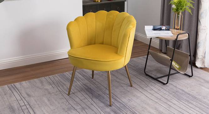 Cochran Accent Chairs (Yellow, Powder Coating Finish) by Urban Ladder - Cross View Design 1 - 557410
