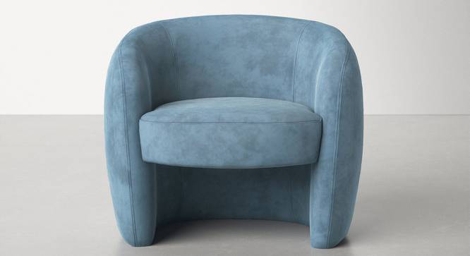 Coilin Accent Chairs (Blue, Powder Coating Finish) by Urban Ladder - Cross View Design 1 - 557411