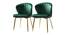 Cullen Accent Chairs (Green, Powder Coating Finish) by Urban Ladder - Cross View Design 1 - 557413