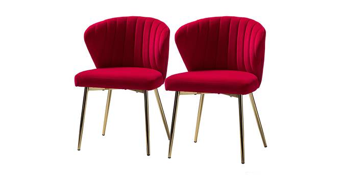 Dallas Accent Chairs (Maroon, Powder Coating Finish) by Urban Ladder - Cross View Design 1 - 557414