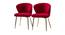 Dallas Accent Chairs (Maroon, Powder Coating Finish) by Urban Ladder - Cross View Design 1 - 557414