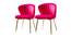 Dennison Accent Chairs (Pink, Powder Coating Finish) by Urban Ladder - Cross View Design 1 - 557415
