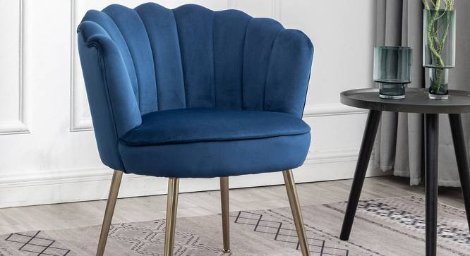 Carrick Accent Chairs (Blue, Powder Coating Finish) by Urban Ladder - Front View Design 1 - 557422