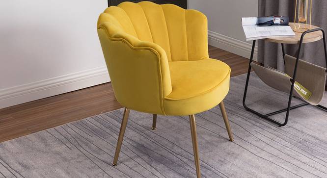 Cochran Accent Chairs (Yellow, Powder Coating Finish) by Urban Ladder - Front View Design 1 - 557427