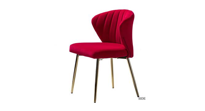 Dallas Accent Chairs (Maroon, Powder Coating Finish) by Urban Ladder - Front View Design 1 - 557431
