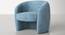 Coilin Accent Chairs (Blue, Powder Coating Finish) by Urban Ladder - Design 1 Side View - 557444