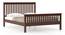 Athens Bed (Solid Wood) (Queen Bed Size, Dark Walnut Finish) by Urban Ladder - - 
