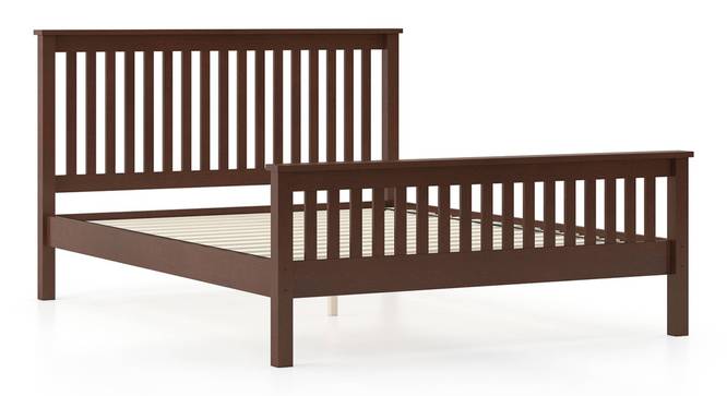 Athens Bed (Solid Wood) (Queen Bed Size, Dark Walnut Finish) by Urban Ladder - - 