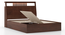 Amelia Smart Storage Bed with Headboard Storage (Solid Wood) (Queen Bed Size, Dark Walnut Finish, Box Storage Type) by Urban Ladder - - 