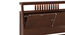 Amelia Smart Bed with Headboard Storage (Solid Wood) (Queen Bed Size, Dark Walnut Finish) by Urban Ladder - - 