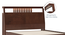 Amelia Smart Bed with Headboard Storage (Solid Wood) (Queen Bed Size, Dark Walnut Finish) by Urban Ladder - - 