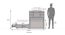 Ateneo Storage Headboard Single Bed with Trundle and Storage (Solid Wood) (Single Bed Size, Dark Walnut Finish) by Urban Ladder - - 
